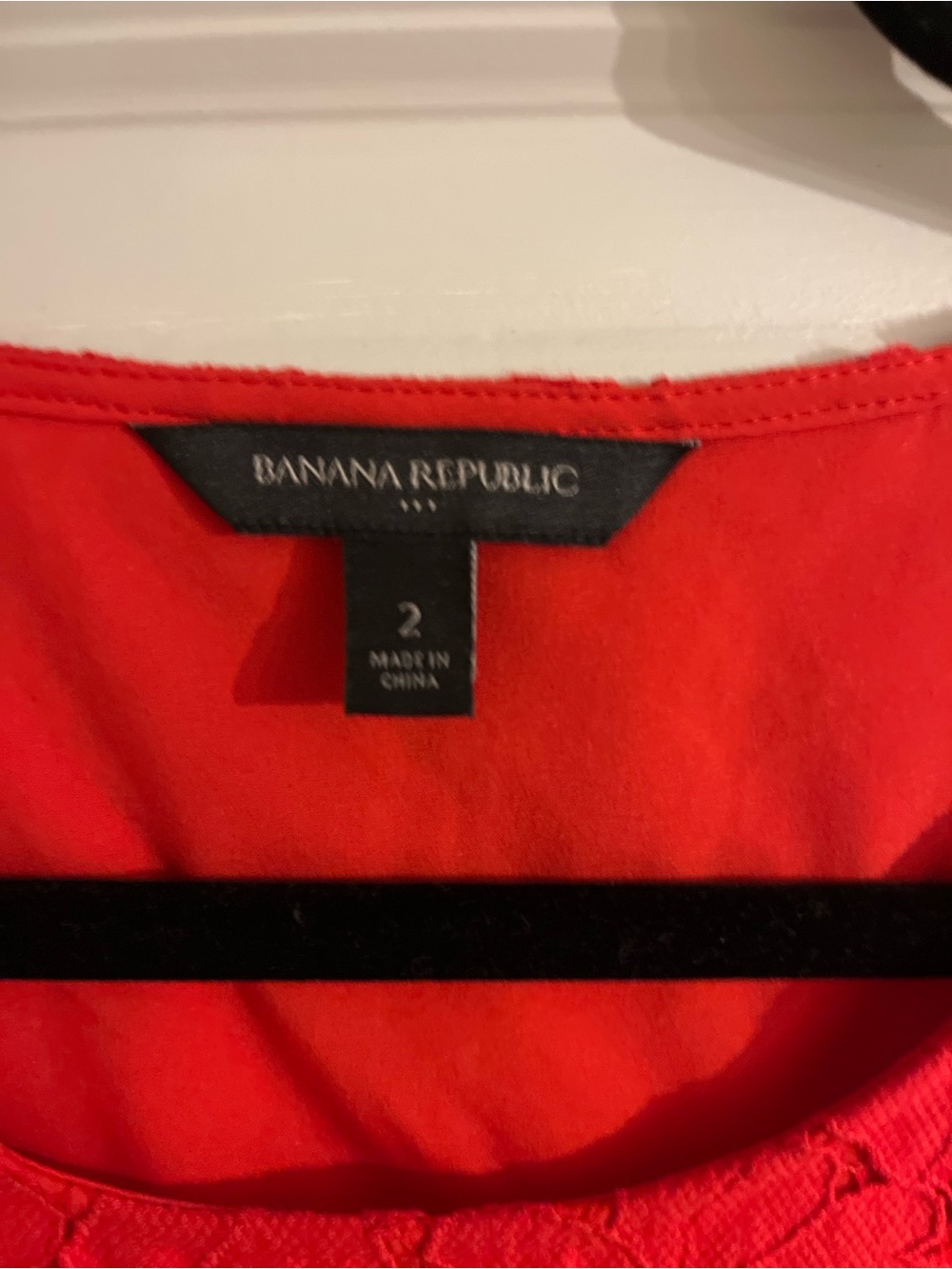 Banana Republic Bright Red Scoop Neck Dress